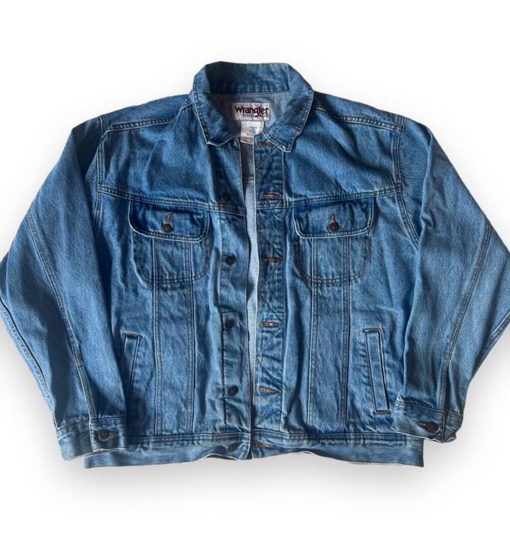 Men’s Wrangler Rugged Wear Denim Jacket Large